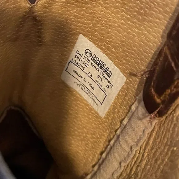 Double H Men's 12" Gel Cell Ice Work Western Boots - Picture 9 of 9